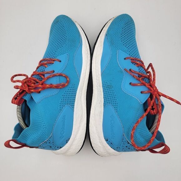 Columbia Breeze Cyan Blue White Hiking Shoes BM0082-434 Men Sz 11 EUC Worn 1X - Picture 8 of 12
